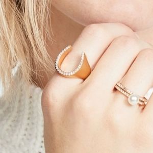 Kate Spade New York Wild Ones Pave Horseshoe Ring